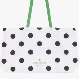 Kate Spade Polka Dot Tote Bag Black Green White 🆕